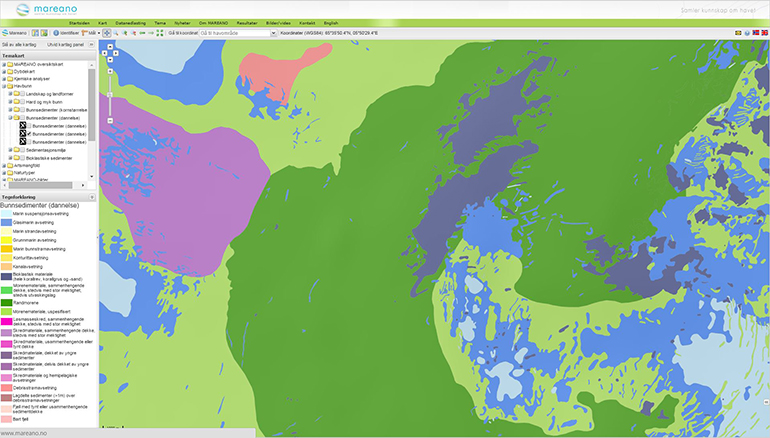 sceen capture from map service