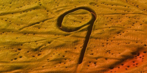 Figur dannet på havbunnen