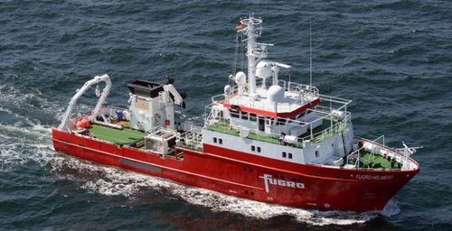 Fartøyet MV Fugro Helmert til Fugro OASE. Foto: Fugro OASE