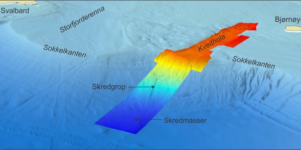 modell av havbunn