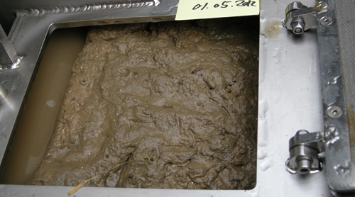 foto av sedimenter i kar